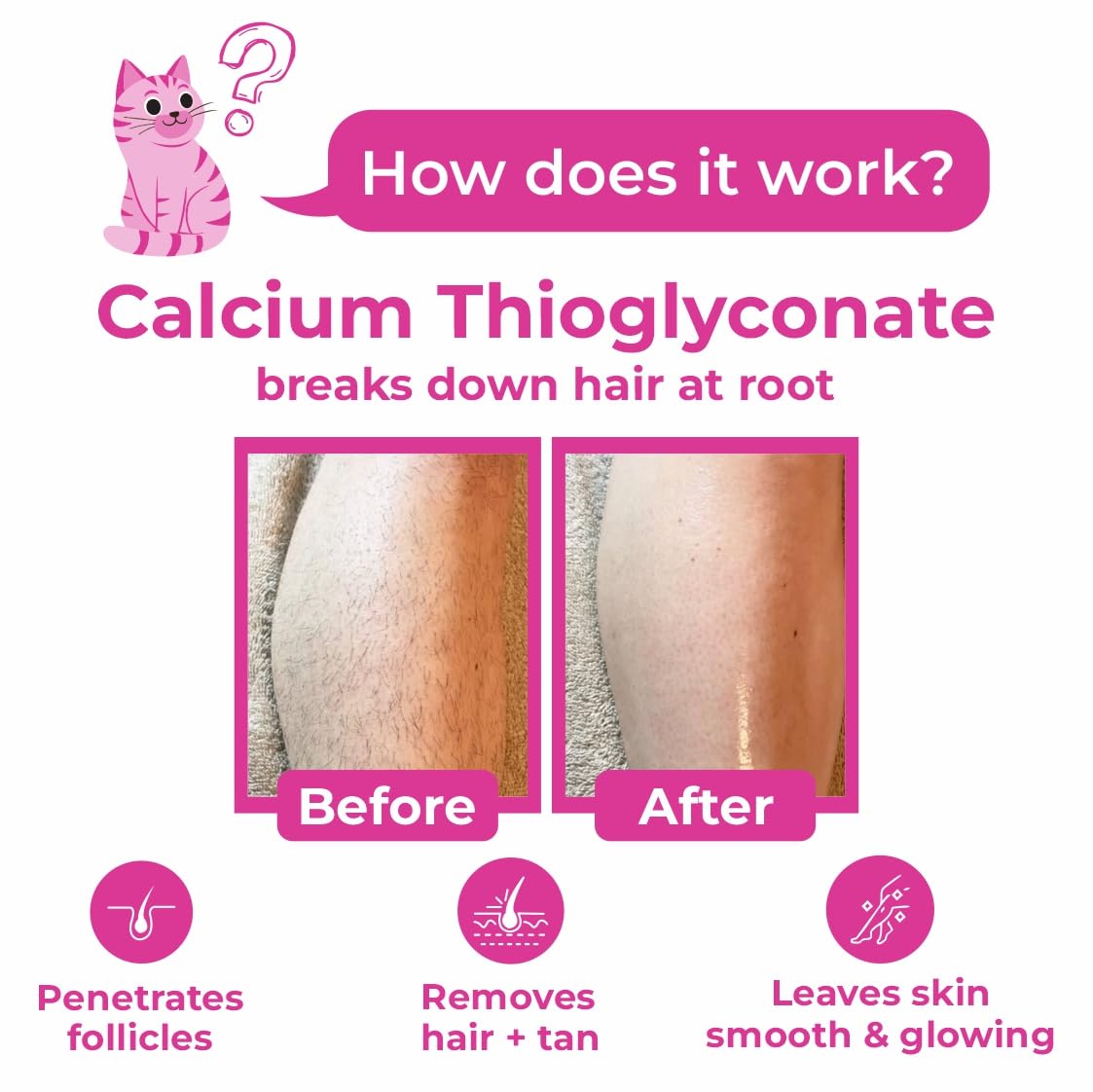 Meow Body Hair Removal Wax Powder + Peeling Foot Mask COMBO